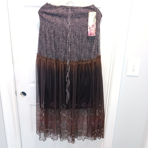 ❌️SOLD❌️ NWT lapis flowy skirt women's small - Picture 3 of 13